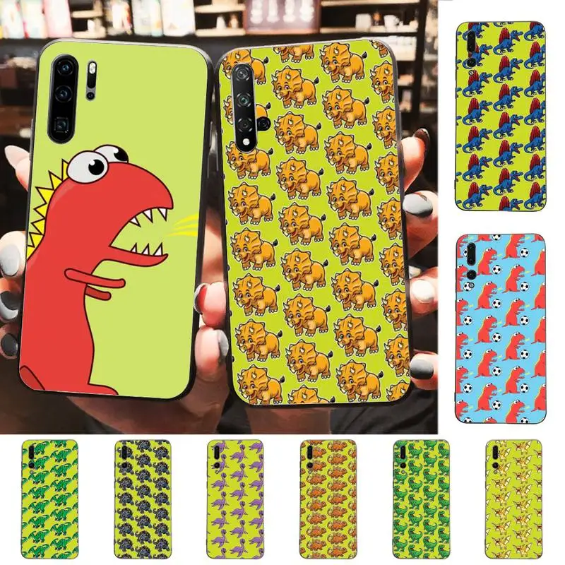 

Cute cartoon dinosaur Phone Case Soft Silicone Case For Huawei p 30lite p30 20pro p40lite P30 Capa