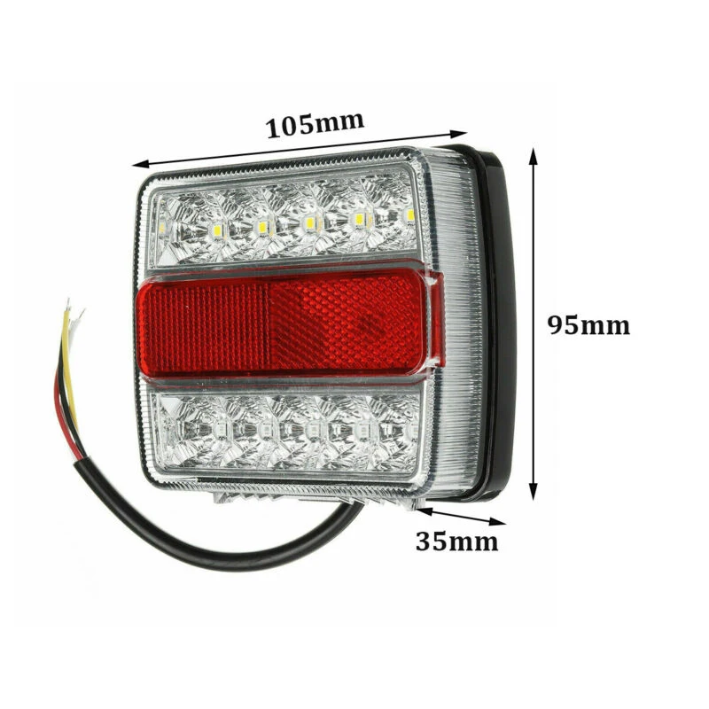 

Parts Replacement IP68 2Pcs Left LED Submersible Tail Lights Trailer Kit Marker Truck Waterproof ABS 12V Durable Practical