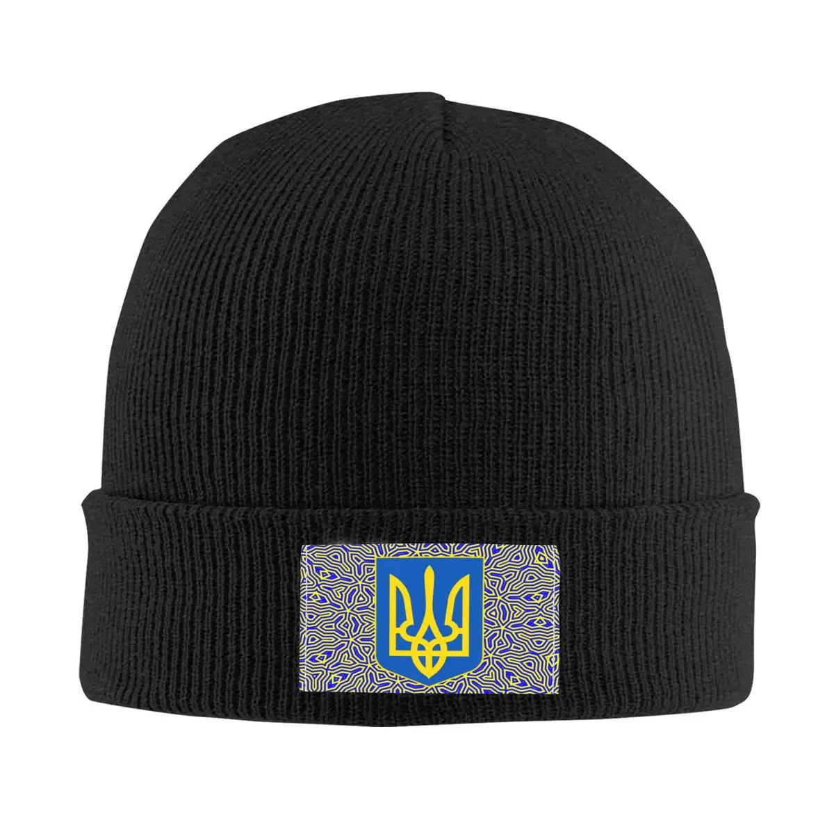 

Ukraine Flag Skullies Beanies Caps For Men Women Unisex Cool Winter Warm Knit Hat Adult Ukrainian Coat Of Arms Bonnet Hats
