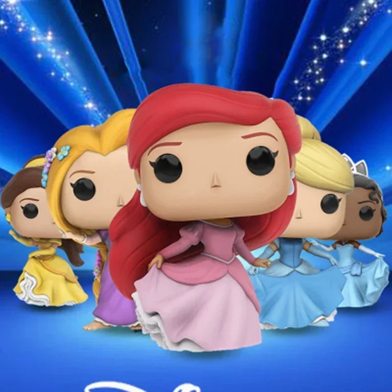 Фото FUNKO POP Disney Красота зверя Ариэль # 220Бель # Русалка Рапунцель 221. # 223 Принцесса Тиана # 224 Золушка # Фигурка в подарок 2222. №3