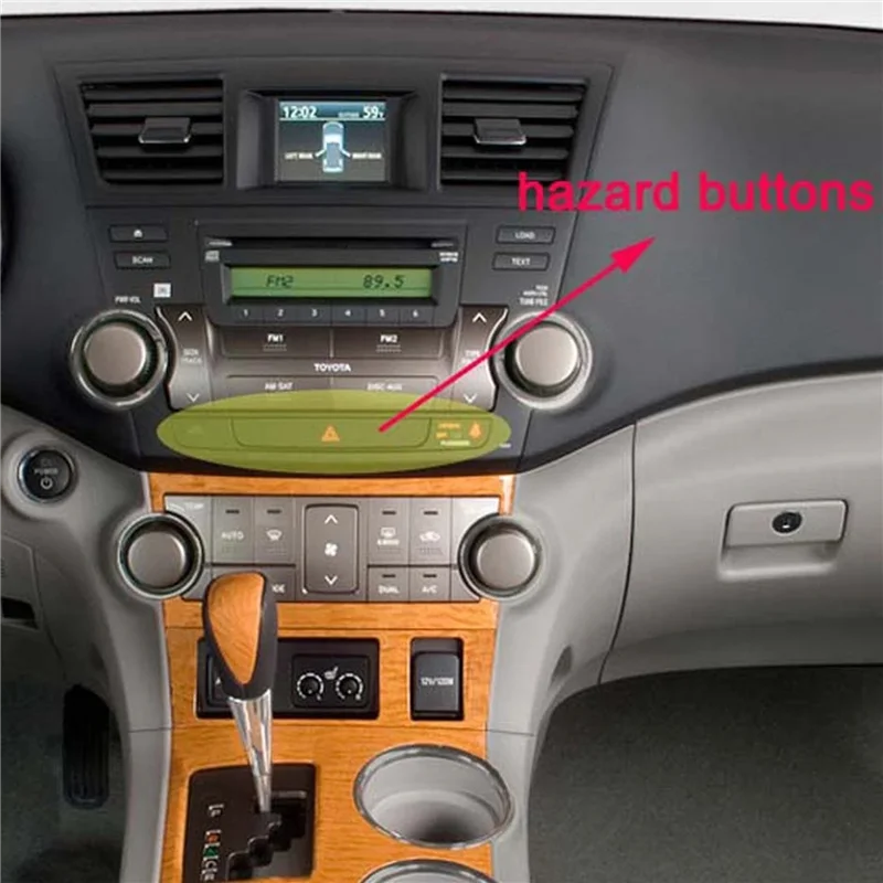 

Автомобильные аксессуары, кнопка аварийной защиты, кнопка переключателя света для Toyota Highlander 2007-2014 Предупреждение ющий индикатор опасности,...