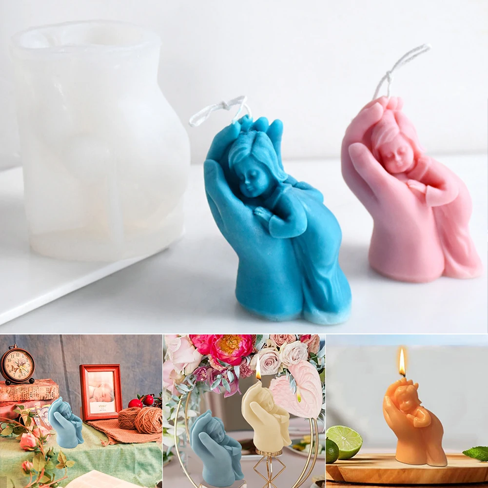 

Mother Love 3D DIY Silicone Candle Mold Human Body Resin Plaster Handmade Soap Mould Home Decorations Mother's Day Presents