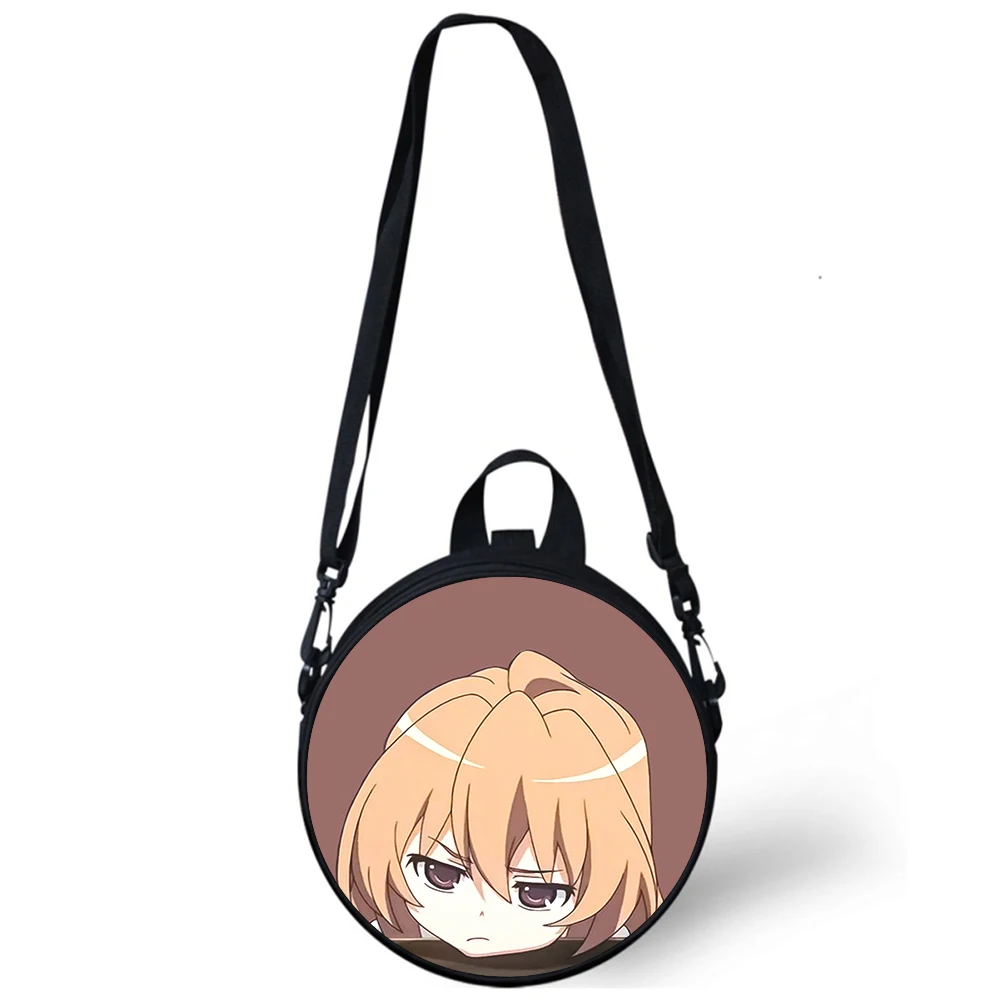 Anime Toradora Aisaka Taiga Child kindergarten Bag 3D Print Crossbody Shoulder Bags School Women Mini Round Bagpacks Rugtas Bag