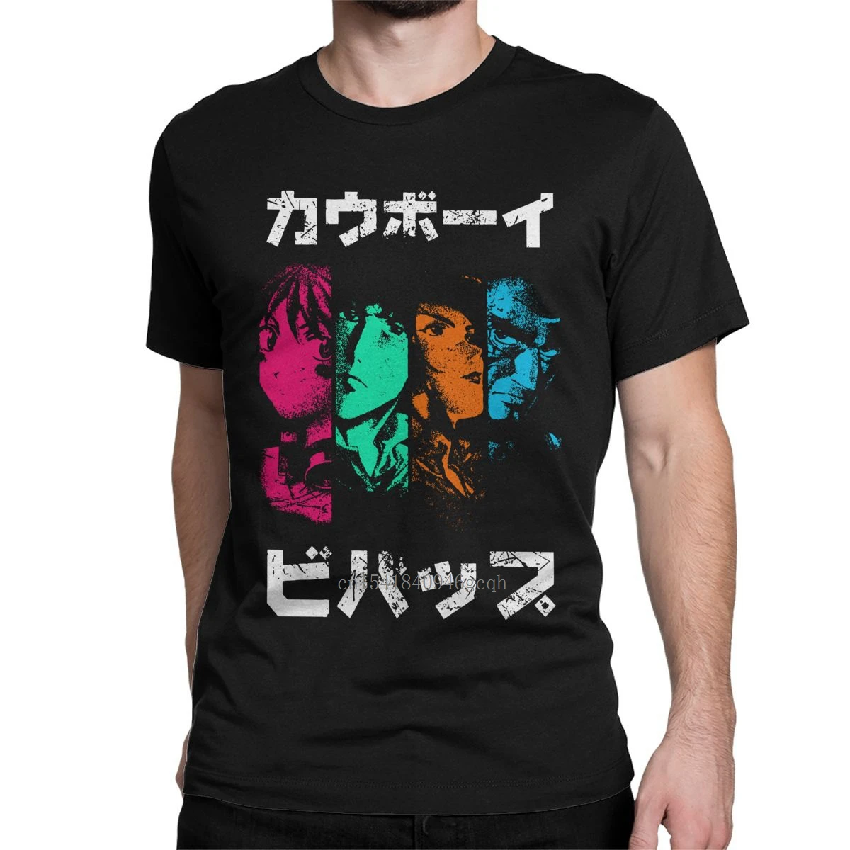 

Cowboy Bebop Men T Shirts Anime Streetwear Casual Tee Shirt Short Sleeve Round Collar T-Shirt 100% Cotton Party Tops