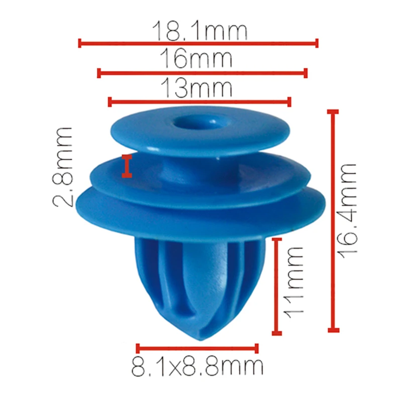 100 шт. автомобильный фиксатор заклепка зажим автомобильные пластиковые заклепки