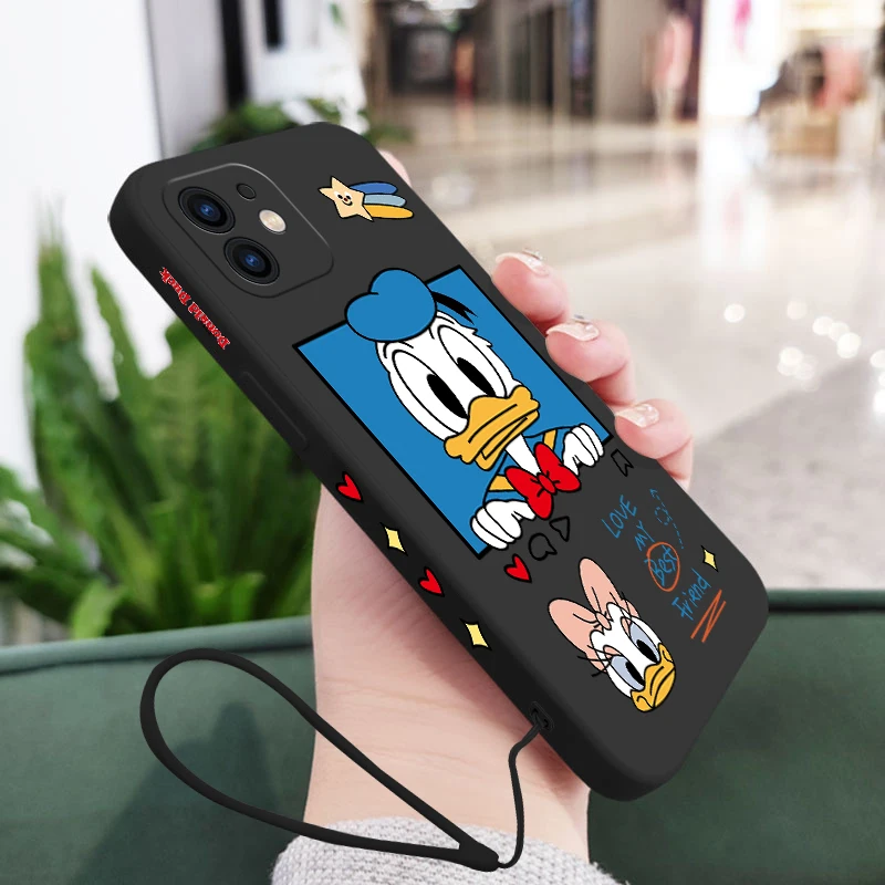 

Donald Duck Phone Case For Samsung A81 A53 A50 A12 A22S A52 A52S A51 A72 A71 A32 A22 A20 A30 A21S A02S A11 4G 5G With Lanyard