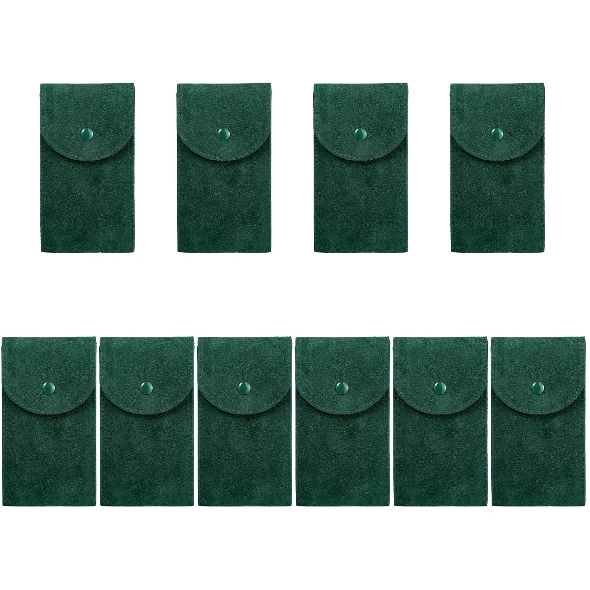 

10 Count Watch Bag Storage Bags Delicate Pouch Button Travel Decorative Pearl Fleece Portable Man Jewelry