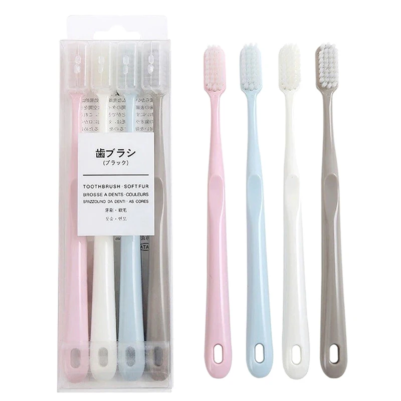 

4 шт., зубная щётка с мягкой щетиной