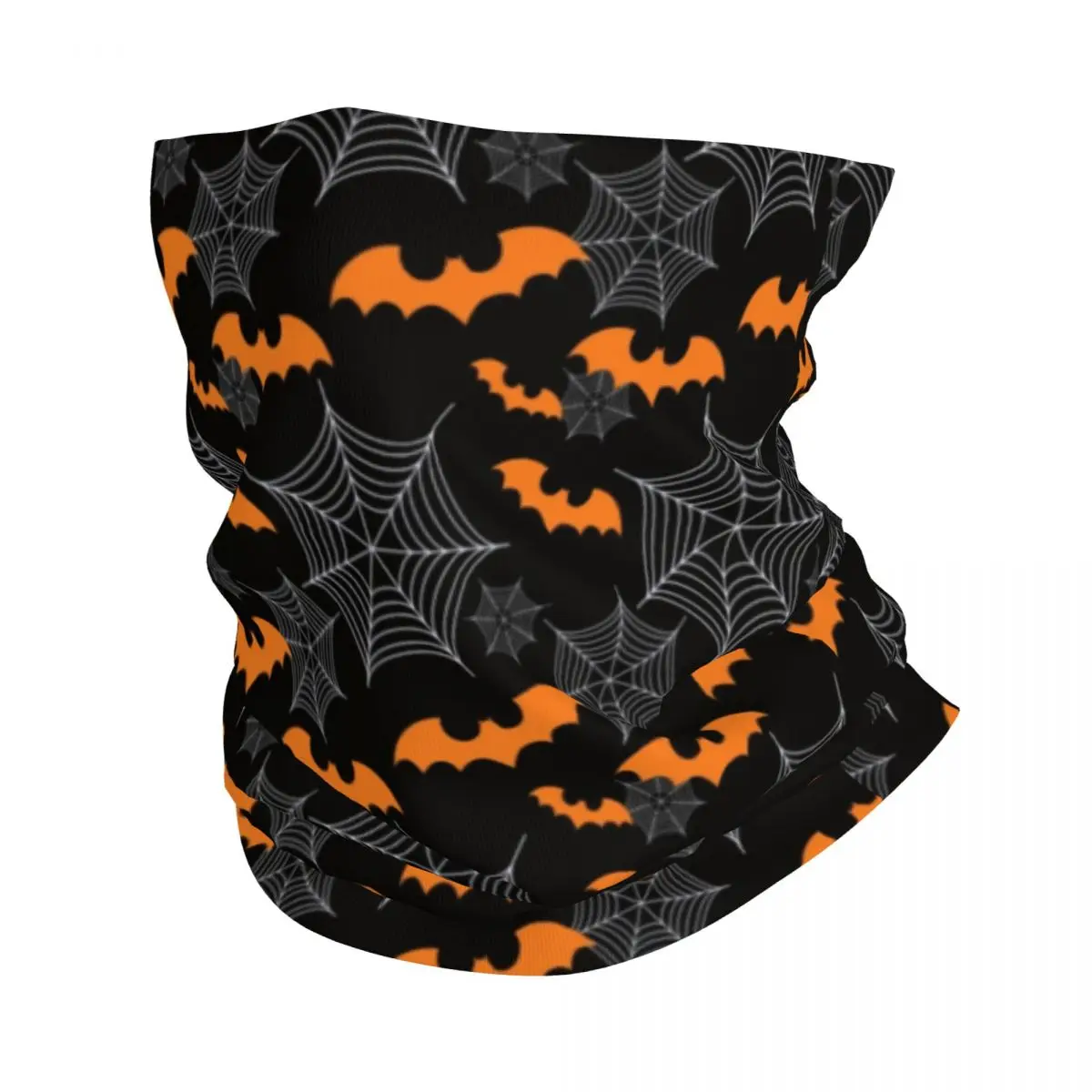 

Halloween Bats Spider Pattern Neck Gaiter Men Women Windproof Winter Goth Occult Witch Magic Bandana Scarf for Ski