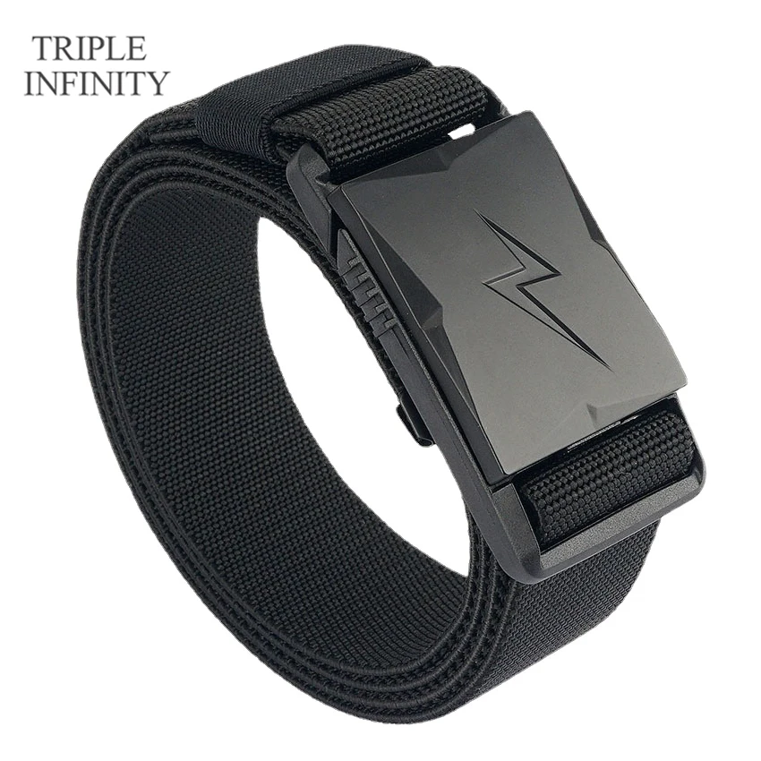 2022 New Lightning Designer Belts For Men Quick Release Magnetic Buckle Tactical Belt Elastic Battle Cowboy Hunting Strap |
