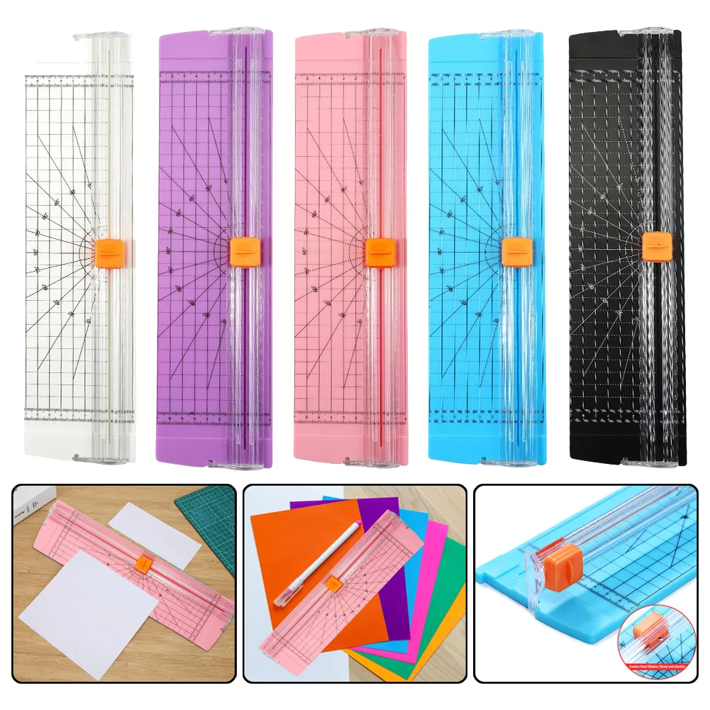 New A4 Guillotine Paper Cutter DIY Paper Cutting Machine Trimmer Crafts Photo Scrapbook Blades with Automatic Guard for Office