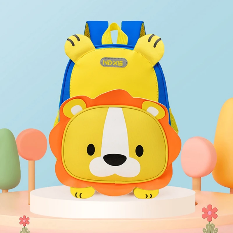 Милый Детский Рюкзак Большой Вместимости С Рисунком Льва Для Детской И Начальной