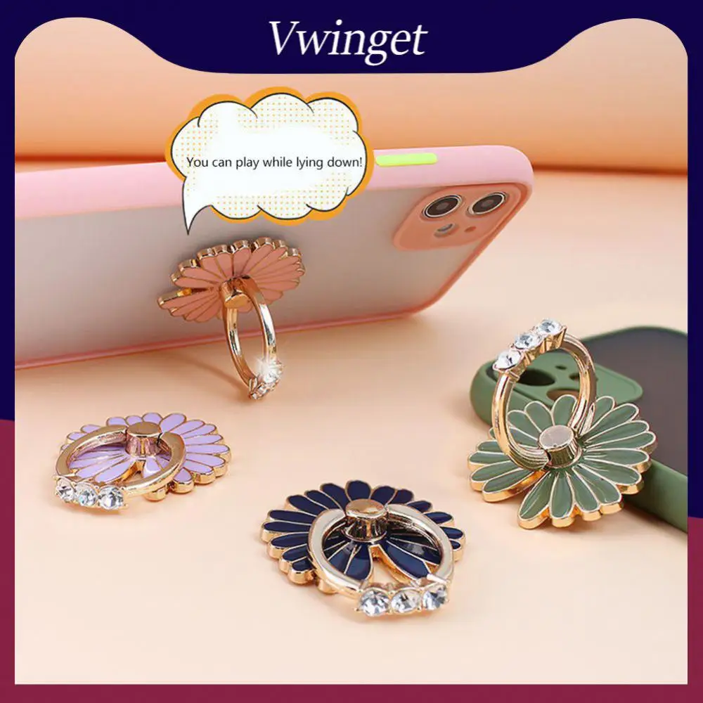 

Universal Finger Grip Back Sticker Ring Buckle Bracket Lightweight Kickstand Mobile Phone Holder Stand For Smartphone For