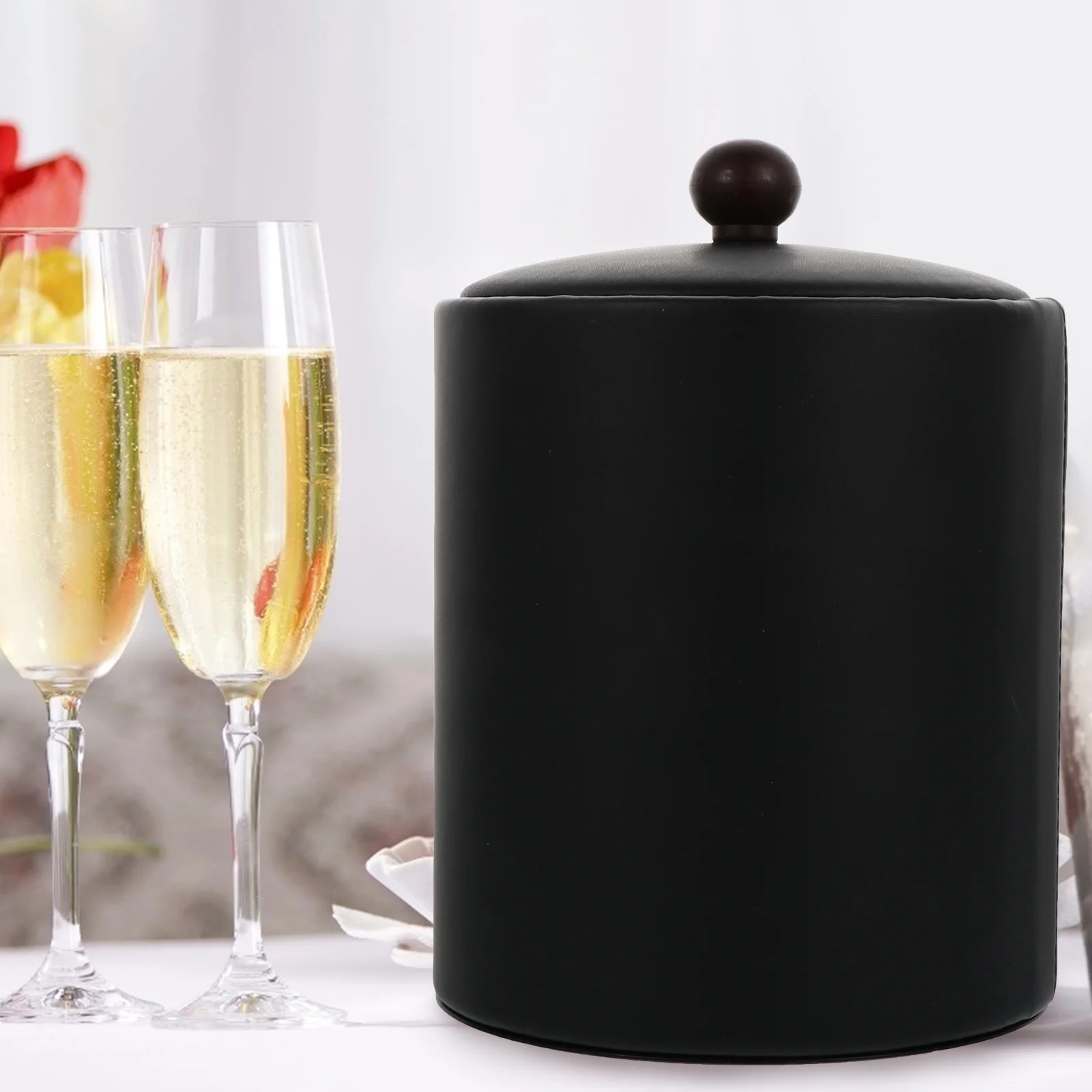 

Stainless Steel Ice Bucket Beverage Bottle Storage Sturdy Kitchen Cooling Containers Fridge