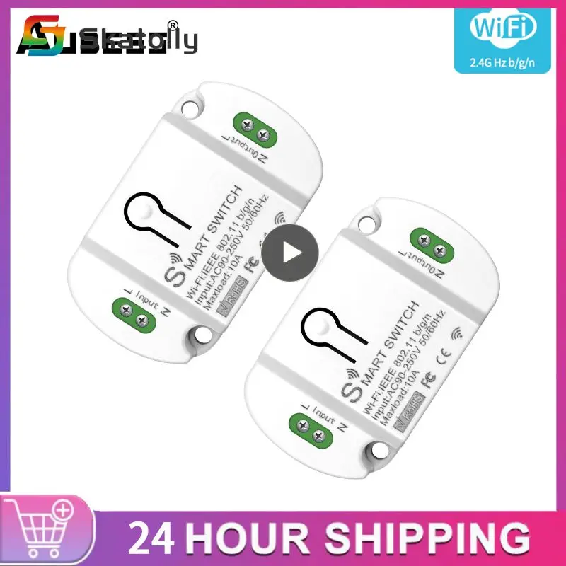 

Smart Life Wifi 10a Wireless Switches Tuya Breaker Module Timer Smart Switch Work With Alexa Google Home Smart Home Mini