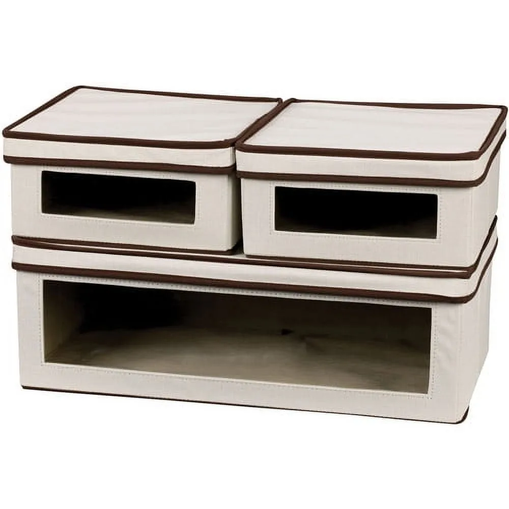

Household Essentials 3-Piece Vision Box Set Storage Containers