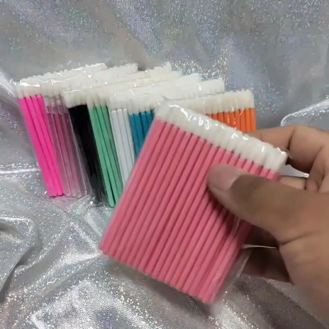 

50 Pcs Disposable Lip Brush Lipstick Lip Glossy Eyelash Lash Extension Mascara Wands Applicators Cleaner Makeups Tools Cosmetic