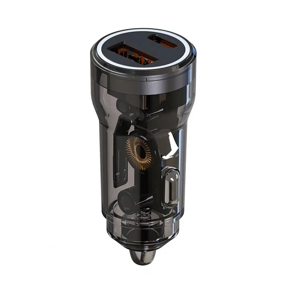 Автомобильное зарядное устройство Usb-c с 2 портами и адаптером Type-c