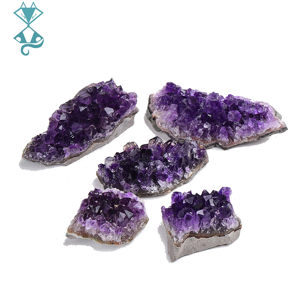 

1PC Natural Amethyst Crystal Cluster Quartz Raw Crystals Healing Stone Decoration Ornament Purple Feng Shui Stone Ore Mineral