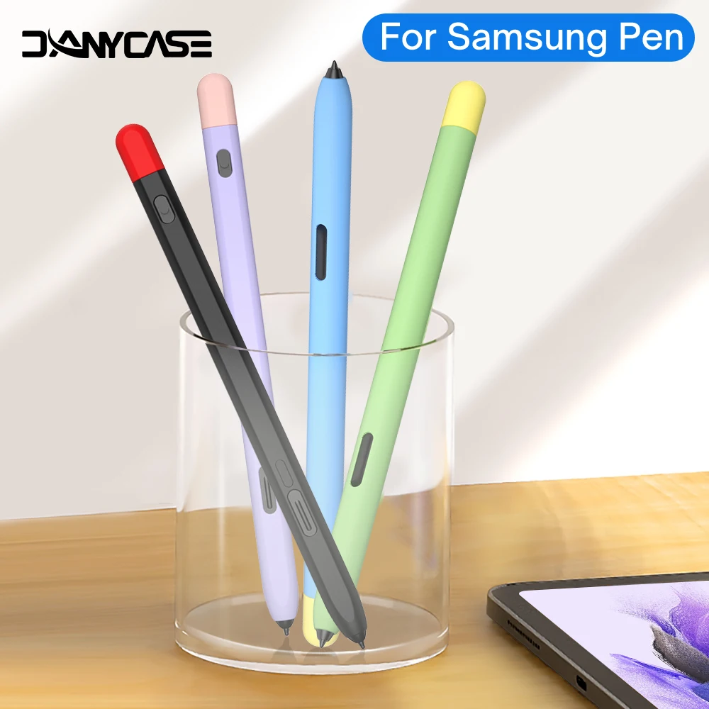 Silicone Pencil Case For Samsung S Pen Non-slip Protection Sleeve Cover for Tab S7 Plus S8 Plus S6 Lite Stylus Touch Pen Cover