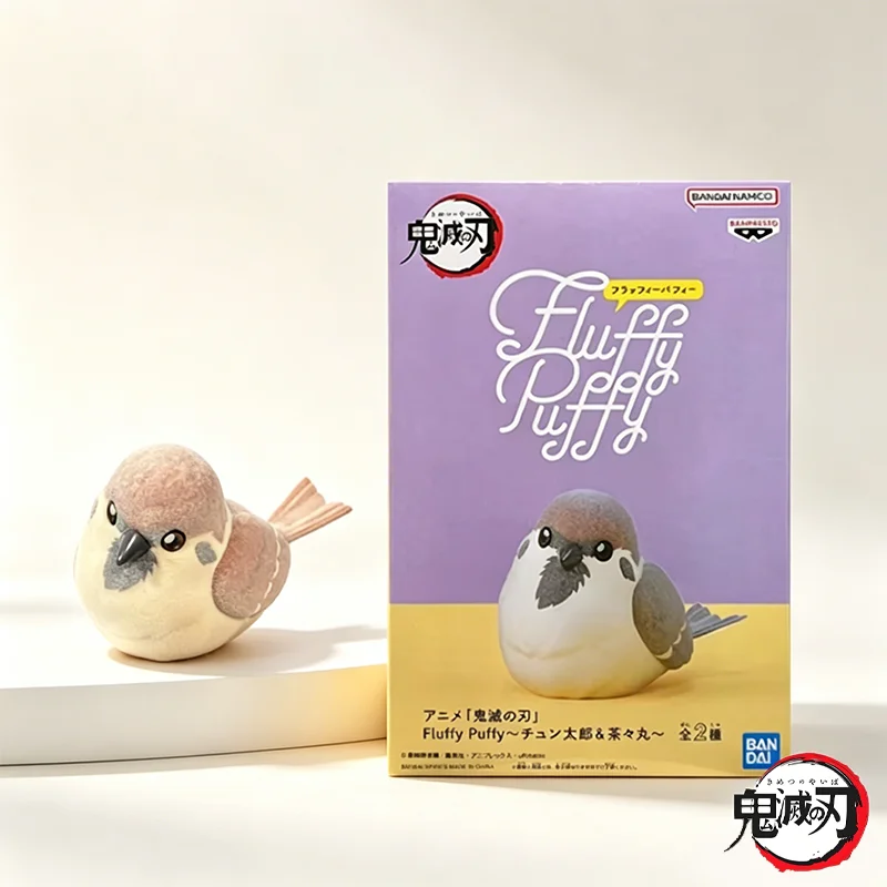 Фото Оригинальный набор фигурок Bandai Banpresto Demon Slayer Kimetsu no Yaiba: Fluffy Puffy Чунтаро и Чачамару, аниме-модели №1