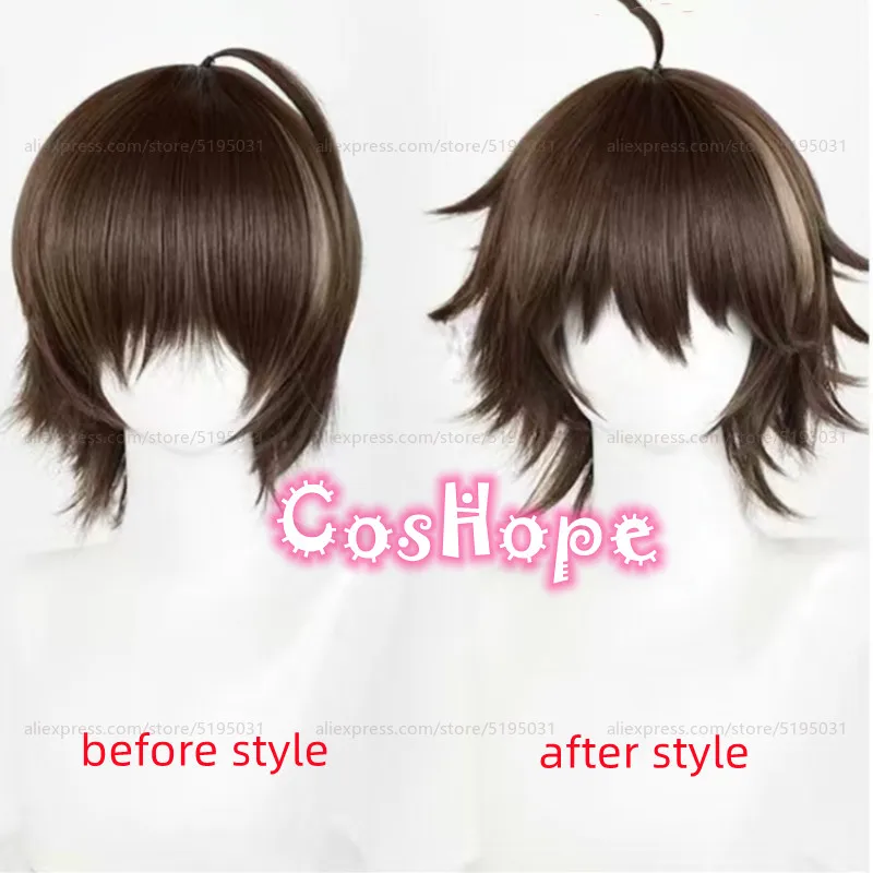 Парик для косплея унисекс Ouma Shu термостойкие синтетические волосы 30 см из