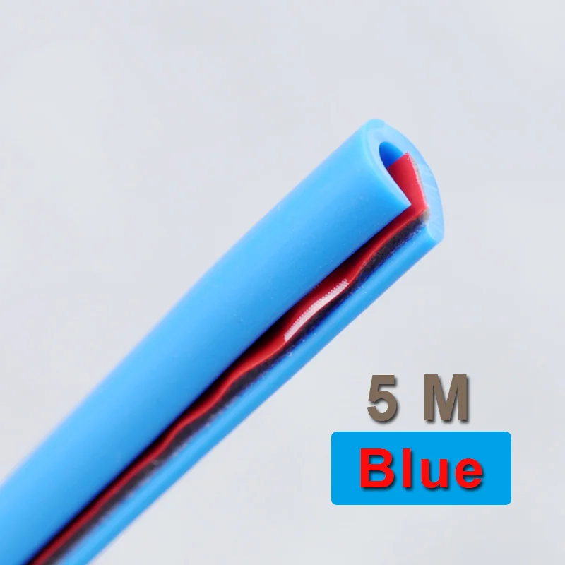 

Универсальная резиновая защита от царапин на край двери автомобиля, 5 м, защитные полосы, уплотнительные противоскользящие автомобильные Стайлинг «сделай сам»