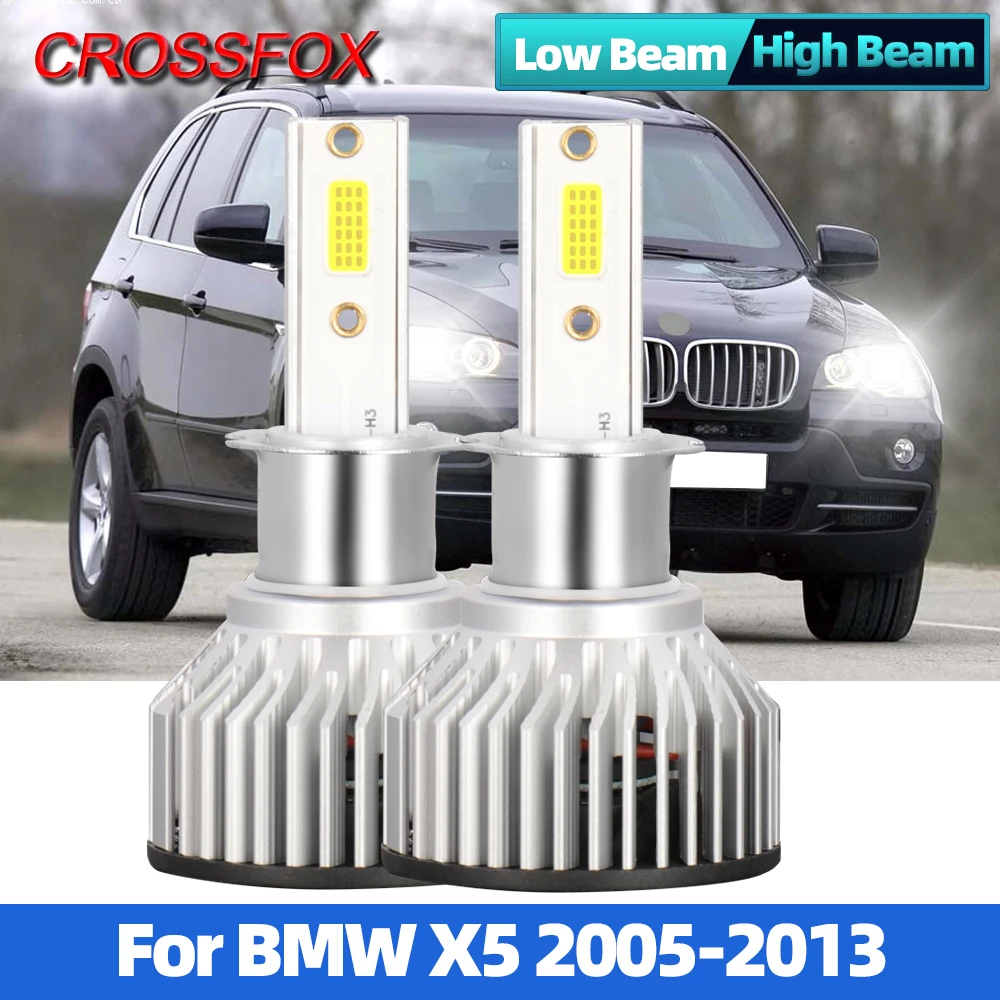 

Auto LED Headlamps Canbus Car Headlight Bulbs High Low Beam Car Lights 90W 12000LM For BMW X5 2005-2008 2009 2010 2011 2012 2013