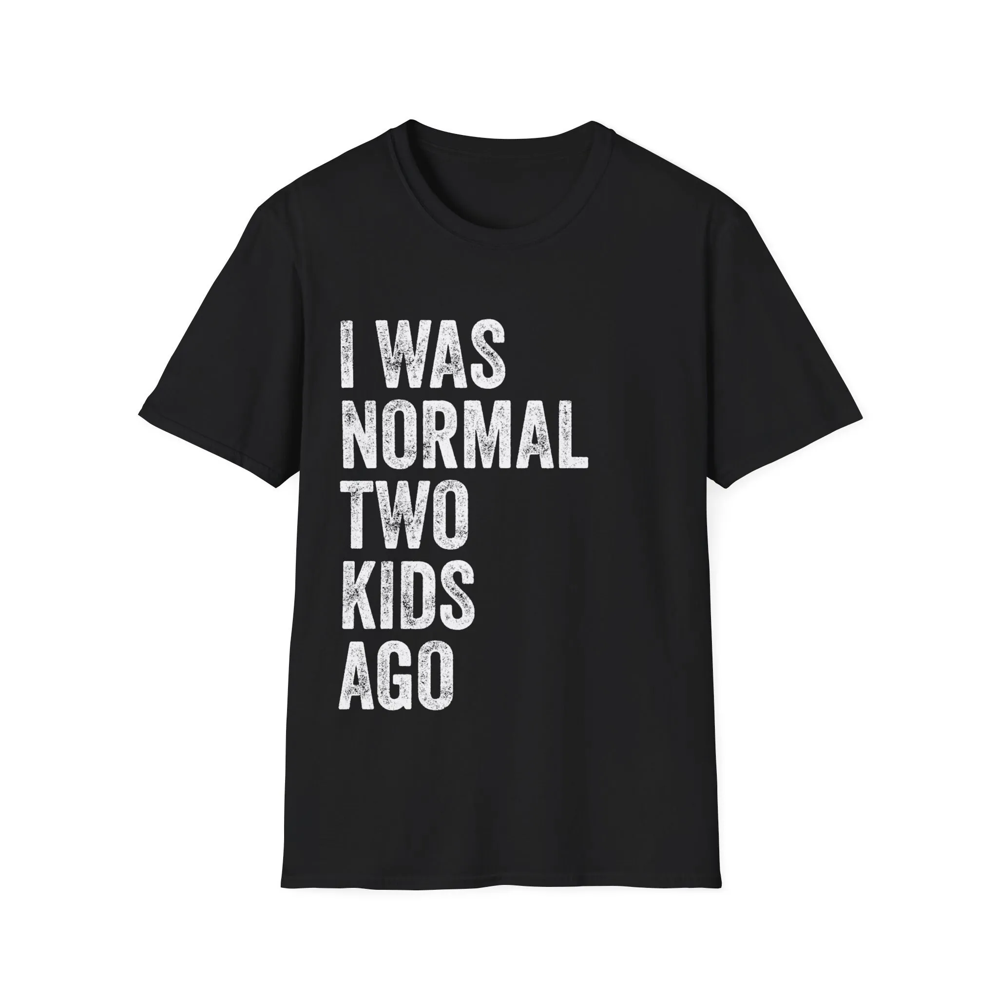 Винтажная футболка с надписью I Was Normal Two Kids Ago и одинаковыми цитатами на День отца