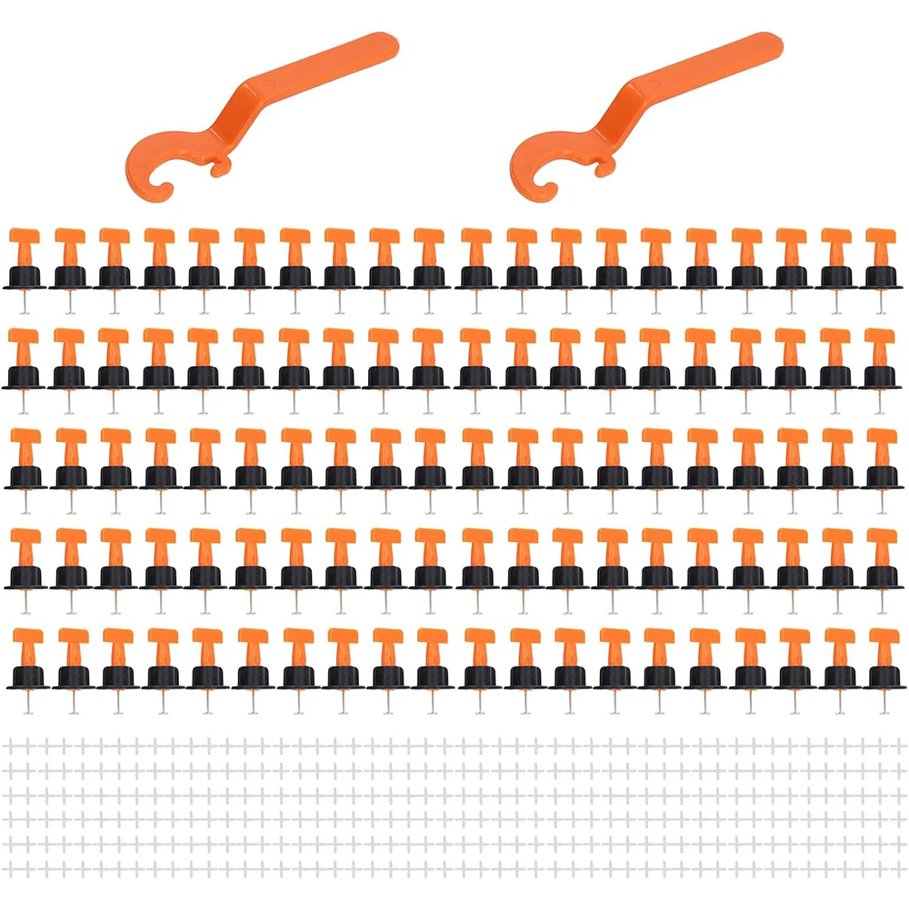 Набор для выравнивания плитки 402 шт. многоразовая система с зажимом типа + гаечный