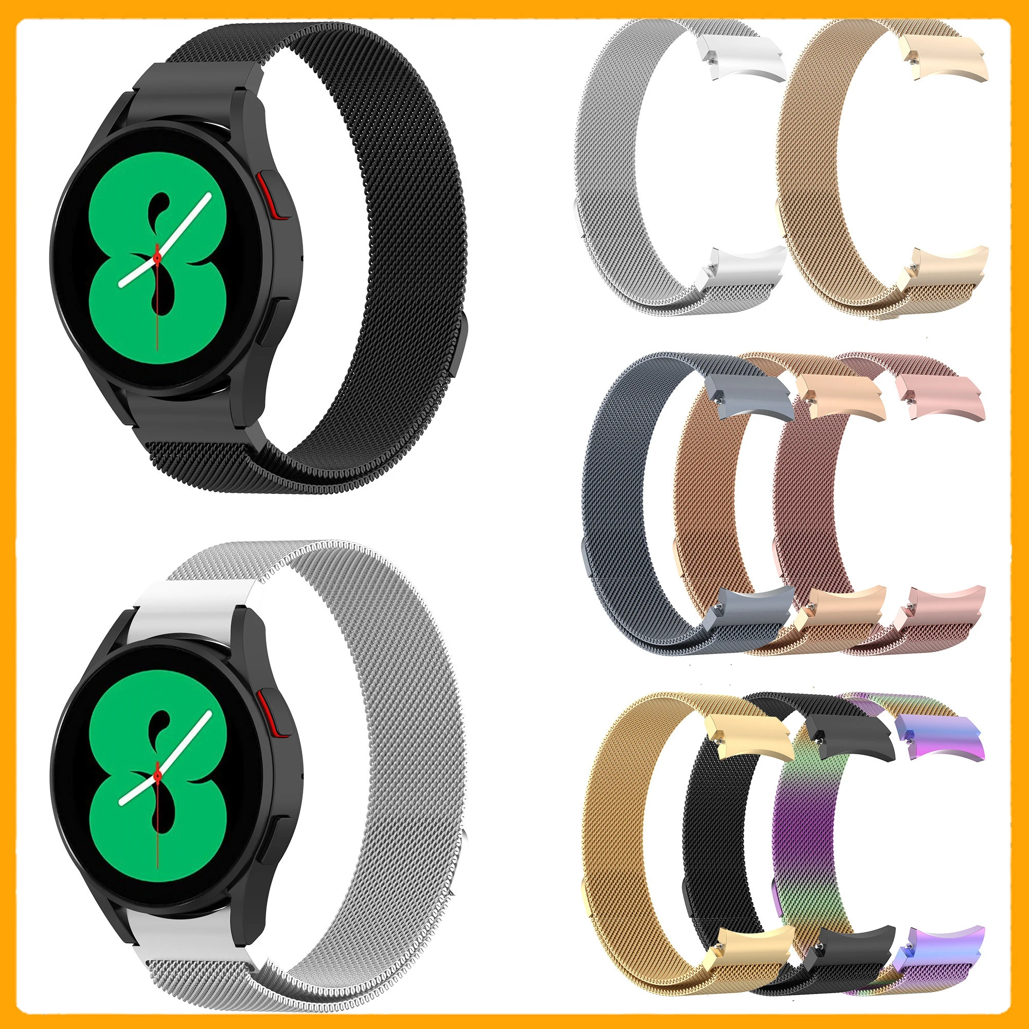 

20mm Metal Band For Samsung Galaxy Watch4/5/5pro 42mm/47mm Samsung Galaxy Sport Watch5pro Bracelet Galaxy Watch strap Supplies