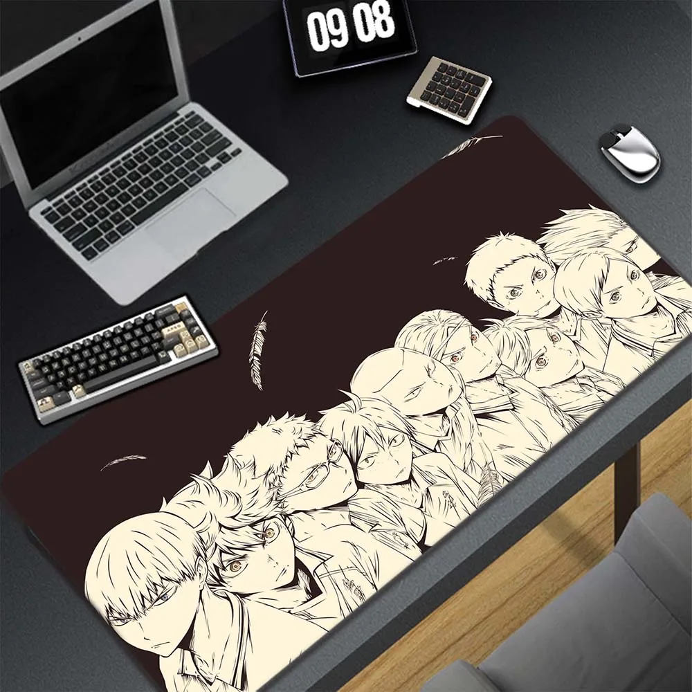 

Haikyuu Locking Edge Mouse Mat Large Mouse Pad Pc Gamer Mousepad Rubber Table Pads Keyboard Mats 900x300mm XXL Manga Mause Pad