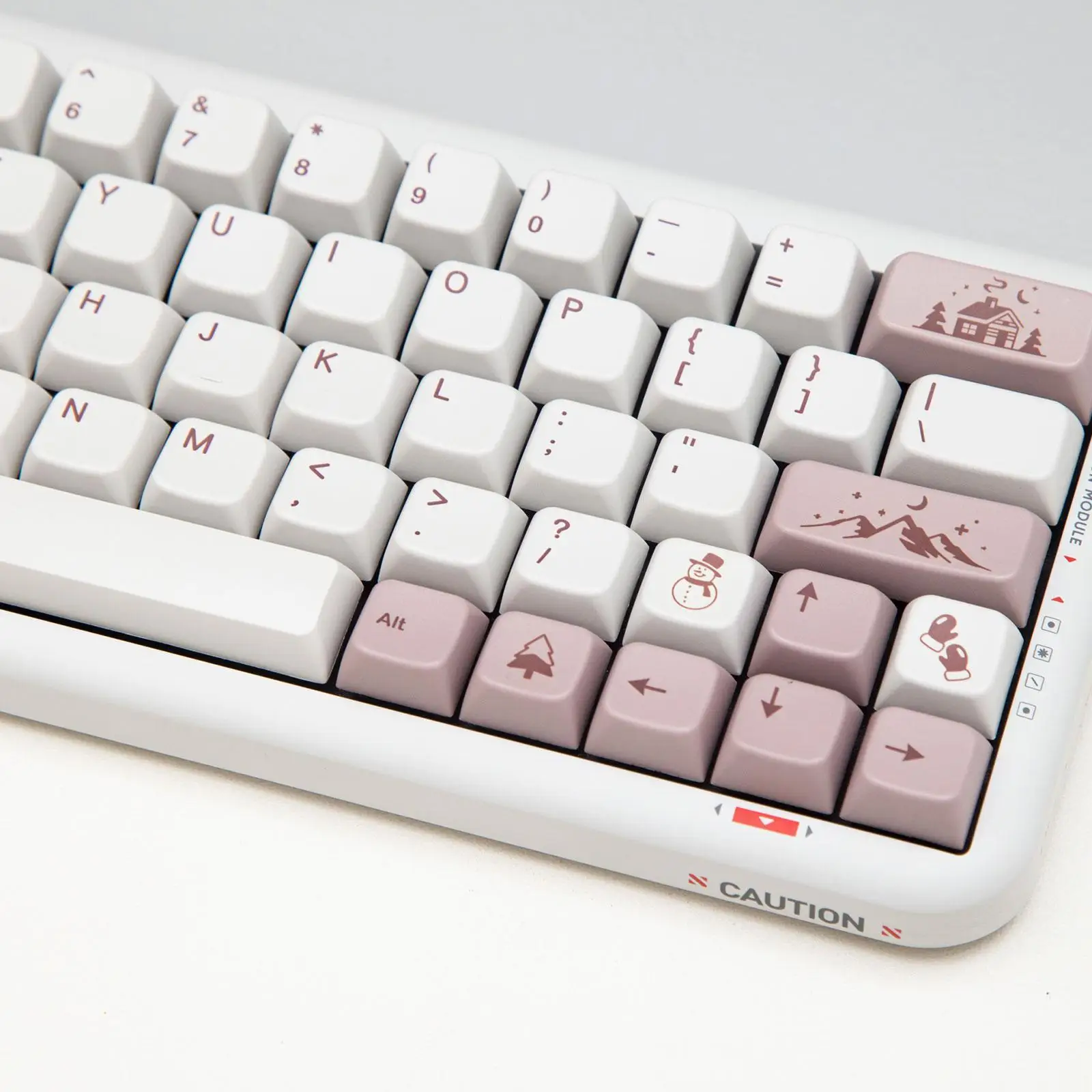 

157 Keys Snowy Night Keycaps MDA Height PBT Dye Sublimation For Mechanical Keyboard Keycap