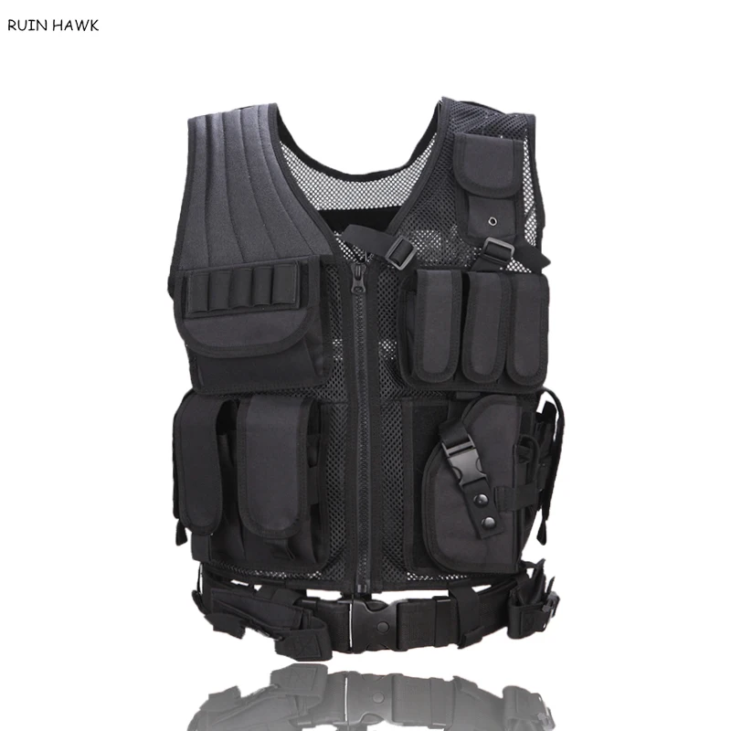 

Outdoor Hunting Colorful Bullet Police Safety Vest Military Training CS Multi Pocket Tactics Molle Vest Air Gun Combat Armor