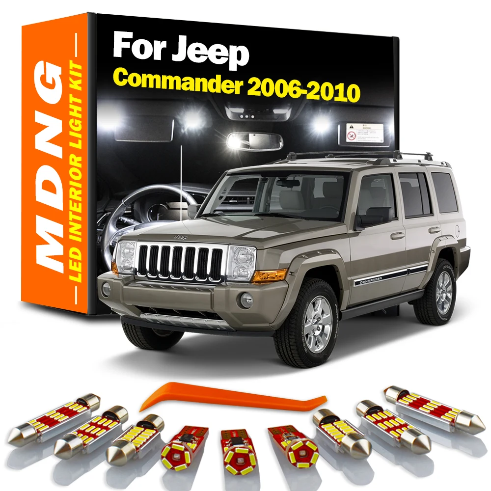 MDNG 14 шт. фонарь для автомобиля Jeep Commander 2006 2007 2008 2009 2010 автомобильные аксессуары