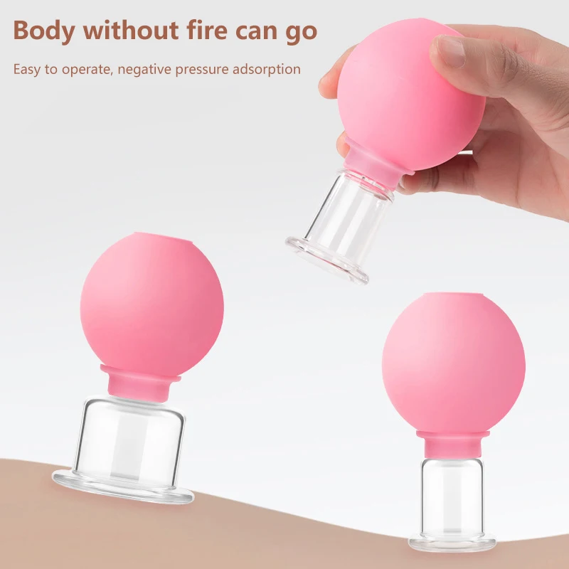 1 шт. натуральная силиконовая баночная массажная чашка для массажа тела шеи глаз