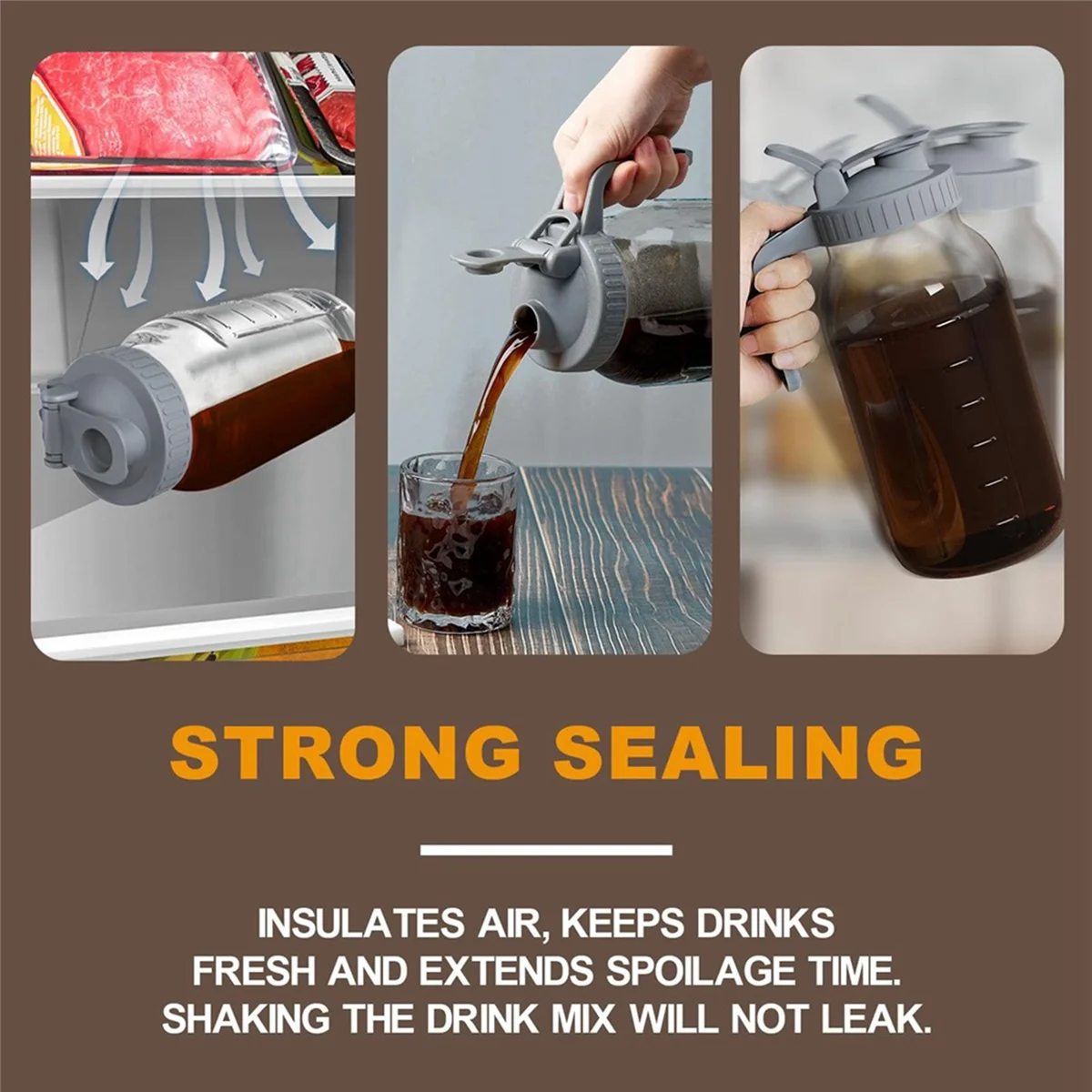 Кофеварка для холодного заваривания 32 унции кувшин с супер плотным фильтром из