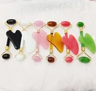 Массажный инструмент Guasha для лица, шеи, тела, спа-массажер, валик, гуаша, скребок, доска, подтяжка лица, удаление морщин, набор гуаша