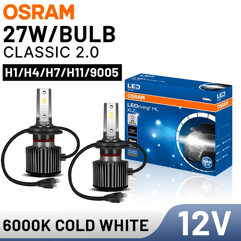 

Оригинальная светодиодная лампа OSRAM H7 H1 H4 LED Moto H8 H11 9005 9006 HB3 HB4 HIR2 9012 Противотуманные фары 25/50 Вт 6000...