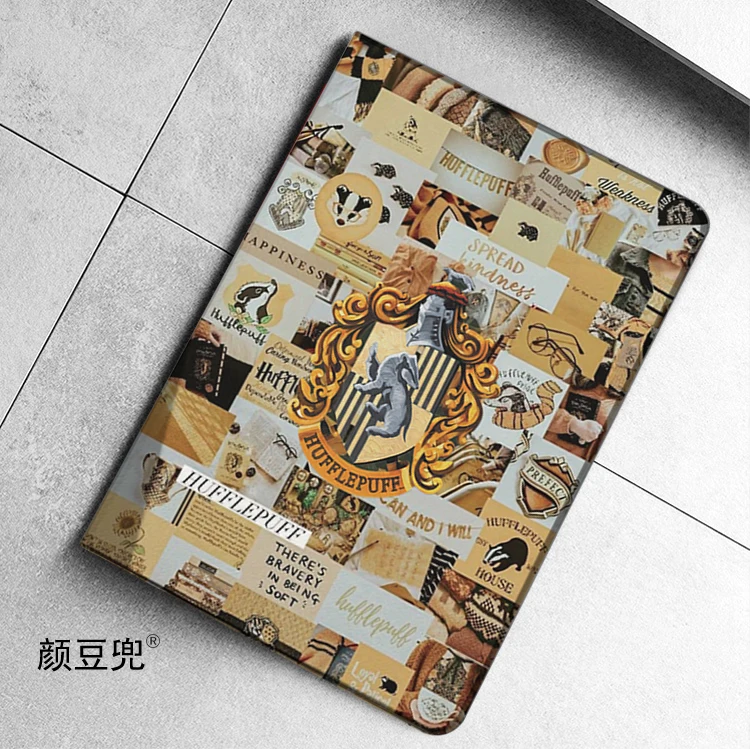 Пуффендуй аниме фридж для iPad 10 2 9 Air 3 Mini 6 5 искусственная кожа роскошный