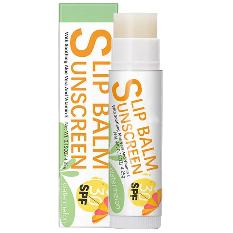 

Natural Lip Balm Lip Care Products SPF 30 Sunscreen Fruit Flavor Lip Balm Long-Lasting Moisture Lip Balm Sticks For Cracked Lips