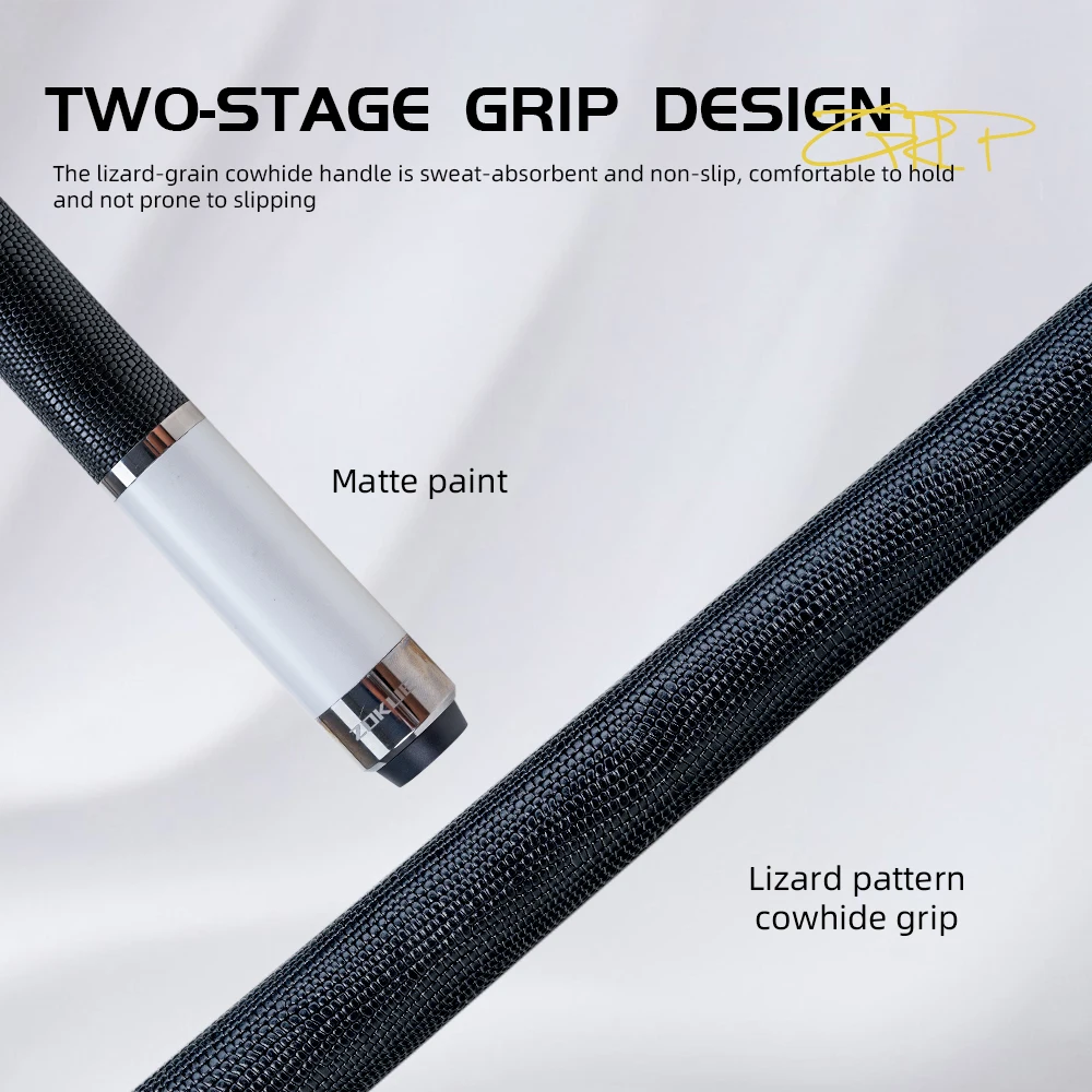 ZOKUE Elite Series Кий из углеродного волокна с низким дефлекцией две валы кленовый