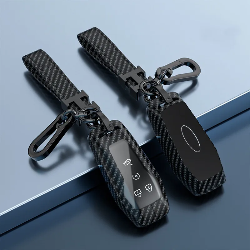 

2019 Key Cover Case For Ford Fusion Mondeo Mustang F-150 Explorer Edge 2015 2016 2017 2018 Car Styling Key Protection Keychain