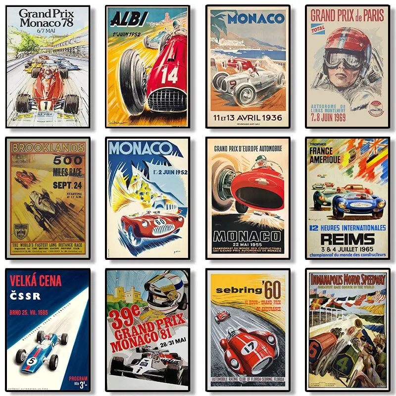 24 часа раллийный автомобиль 80 90s ретро настенный Декор для дома украшение