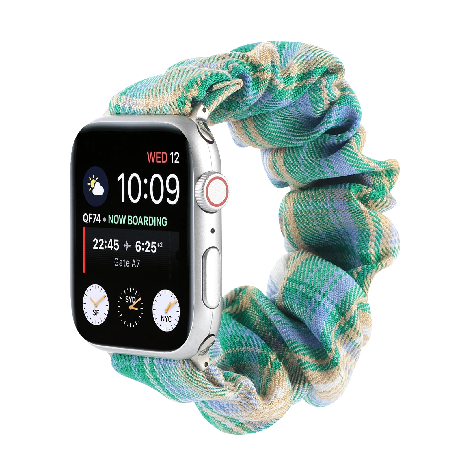 

Strap for Apple watch bracelet Check color scrunchie elastic cloth band for Iwatch lady fresh strap for Iwatch belt