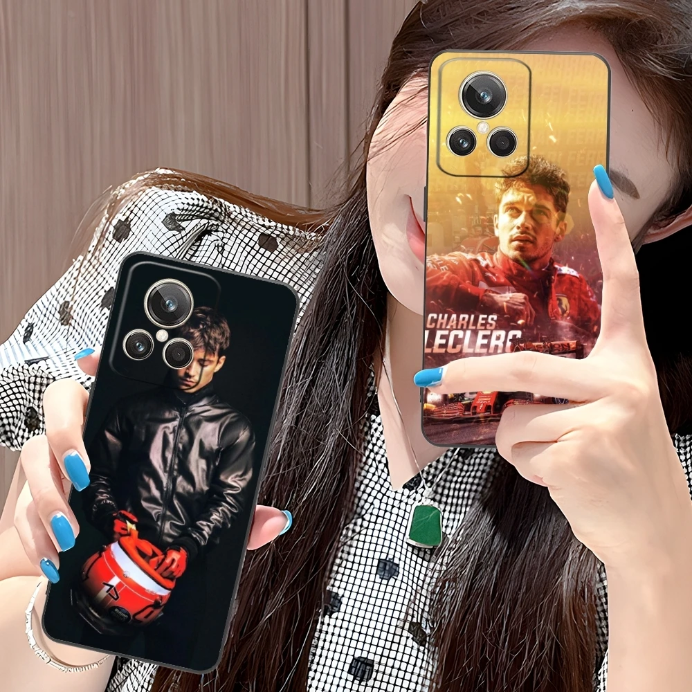Мягкий черный чехол для телефона F1 Charles дорожек Realme GT 2 9i 8i 7i Pro X50 X2 C35 C21 C20 C11 C3