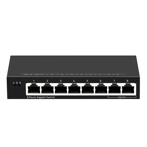 8-port 10/100、1000M full Gigabit switch 8-port Gigabit network switch IP CCTV security