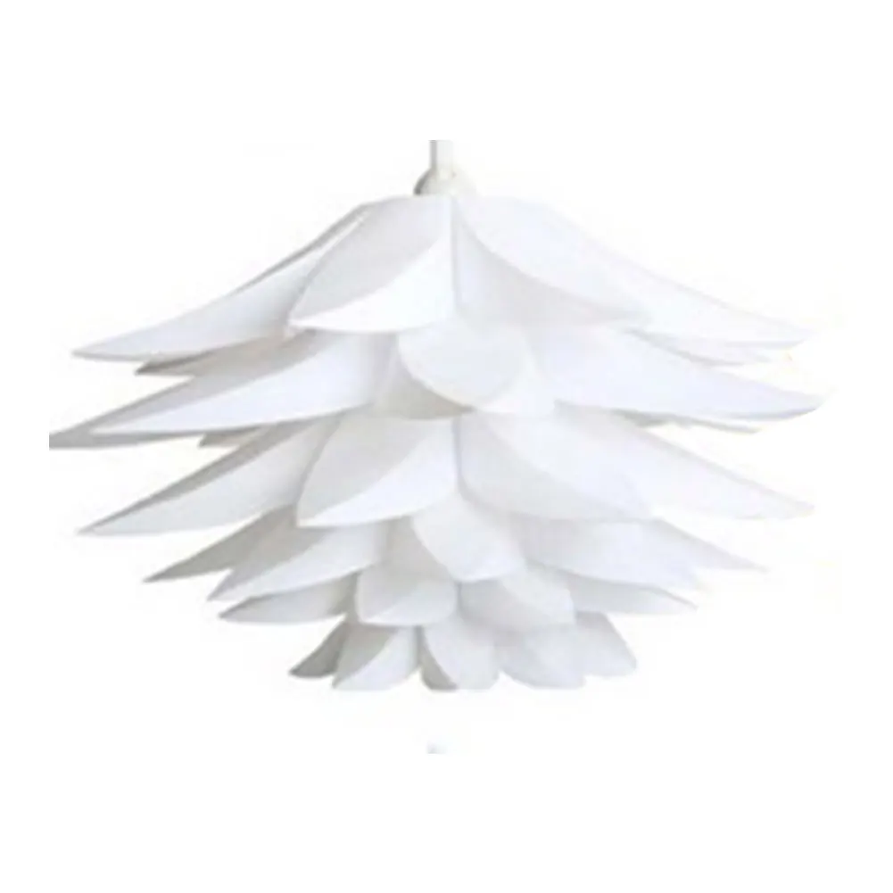 

Bedroom White Club Restaurant Room Decoration PP Cafe Bar Living Room DIY Chandelier Lotus Pendant Lampshade Ceiling