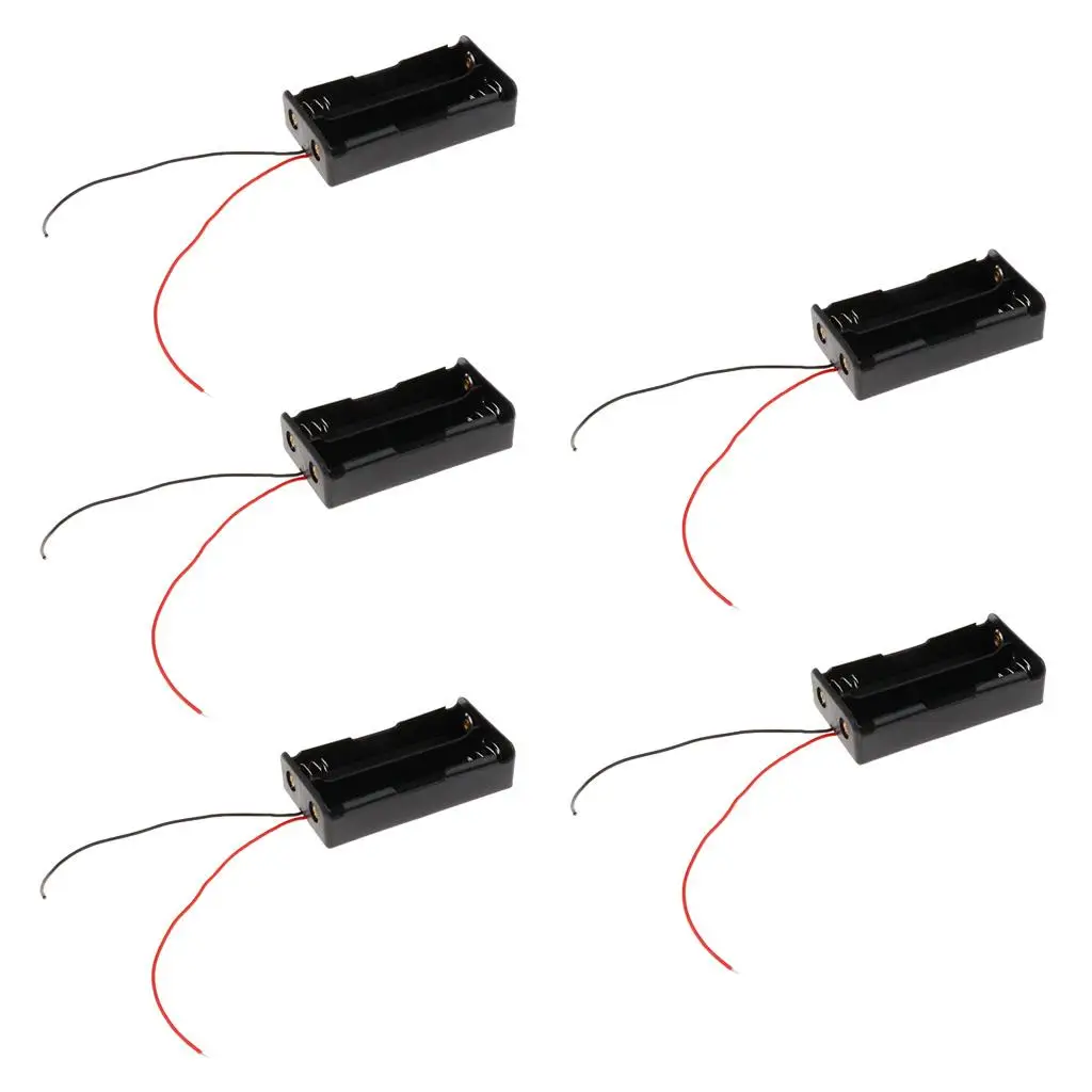 

Battery Storage Holder for 2x18650 for 6" Wire Leads