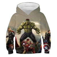 marvel superhero hulk captain america spiderman hoodies pullovers for kids boys girls sweatshirts children clothing winter coats